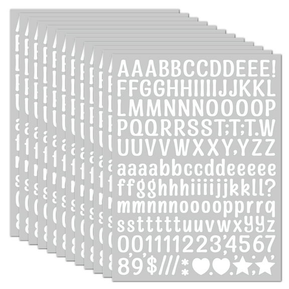 LOLIPPYY 50-Pack Alphabet Stickers: Self-Adhesive for Clothes - Small Vinyl Fabric Decals for Scrapbooking
