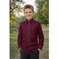thumbnail image 2 of Spring Notion Boys' Cotton Blend Dress Shirt and Matching Necktie Set 16 Burgundy-10, 2 of 5