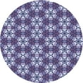 thumbnail image 1 of Ahgly Company Tapis Rond Lavable en Machine Intérieur Transitionnel Bleu Ange, 6 Pieds Rond, 1 of 7