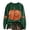 A2-Dark Green, variant on Halloween Hoodie Pumpkin Season Themed Printed Hooded Sweatshirts Women Fall Pullover Tops (A2-Brick Red XXL)