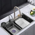 thumbnail image 4 of Waterfall Kitchen Sink Faucet, Kitchen Sink Faucet Easy To Clean  For Kitchen, 4 of 8