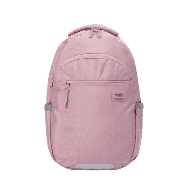 TOTTO Mochila Ergonómica Grande Porta Laptop 15.4 Repelente a Líquidos | Escuela - Oficina - Viaje | rosa G
