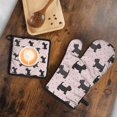 thumbnail image 5 of Scottish Terrier Kitchen Oven Mitt and Pot Holder Sets 2 Pcs for Baking, Cooking and Grilling, Heat Resistant Up To 392 °F, 5 of 7
