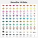 thumbnail image 4 of Set de rotuladores de alcohol MemOffice, 100 colores, doble punta, con funda, 4 of 7