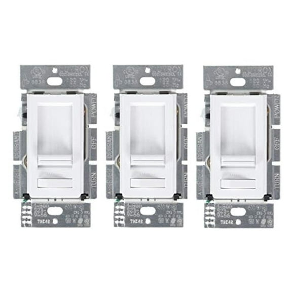 lutron electronics 3 pack dimmers lecl-153p-wh-3 white lumea cl dimmers switch, best dimming performance for led bulbs