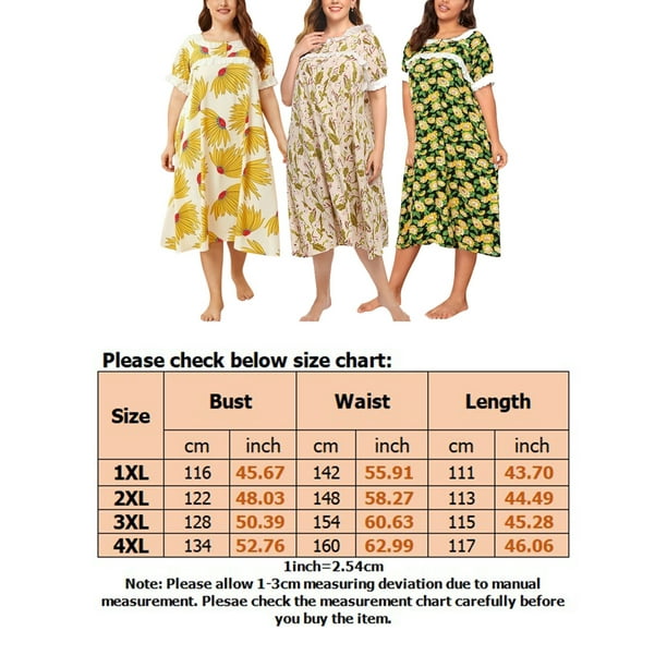MissNina Women's Plus Size Nightgowns Soft Plus Size Sleep Shirt