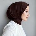 thumbnail image 3 of Instant Scarf For Women,Muslim Flexible Turban with Buttons Ready to Wear Easy,Chic Sport Jersey Hijab Head Scarf, 3 of 7