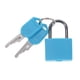 thumbnail image 3 of Candado de acero para maleta, con llave, multicolor, 2 llaves, resistente al agua Azul, 3 of 8
