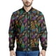 thumbnail image 3 of Chaquetas con estampado de plumas bohemias para hombre, sudadera de manga larga con estampado 3D retro, chaqueta bomber de calle de gran tamaño con cremallera, 3 of 5