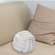 thumbnail image 3 of Plush Knot Ball Pillow Diameter 22cm Room Decoration for sofa Couch White, 3 of 7