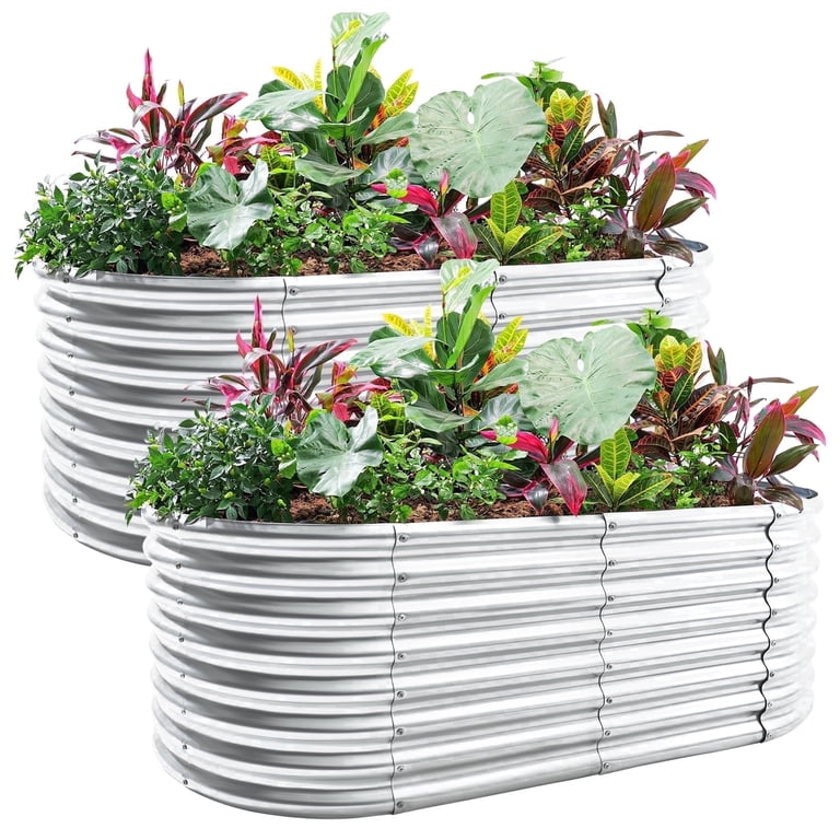 Land Guard Raised Garden Beds, 2-Pack 8x4x2 Ft photo 1