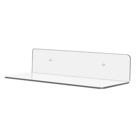 Gerich Clear Acrylic Floating Shelf 4” x 8” -Tier Home Decor Floating Shelves