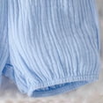 thumbnail image 5 of CAUYDY Kids Girl Clothes Toddler Girls Summer Outfit Heart Tank Top + Pink Shorts 2 Piece Clothing for Girl 1 2 3 4 5 6 7 T Baby Girls Summer Set (Sizes 12-18 Months,H03-Blue), 5 of 7