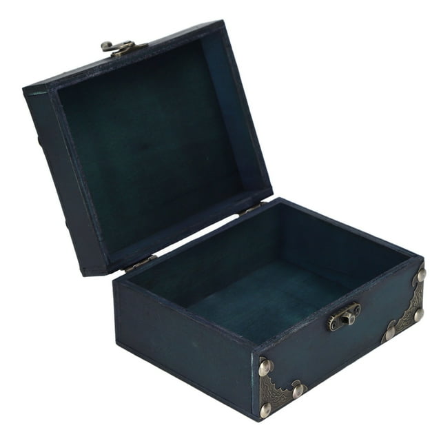 Boîte de Rangement de Bijoux Vintage, Apparence Classique Boîte de Rangement de Collier en Bois Multifonctionnelle pour Ornements