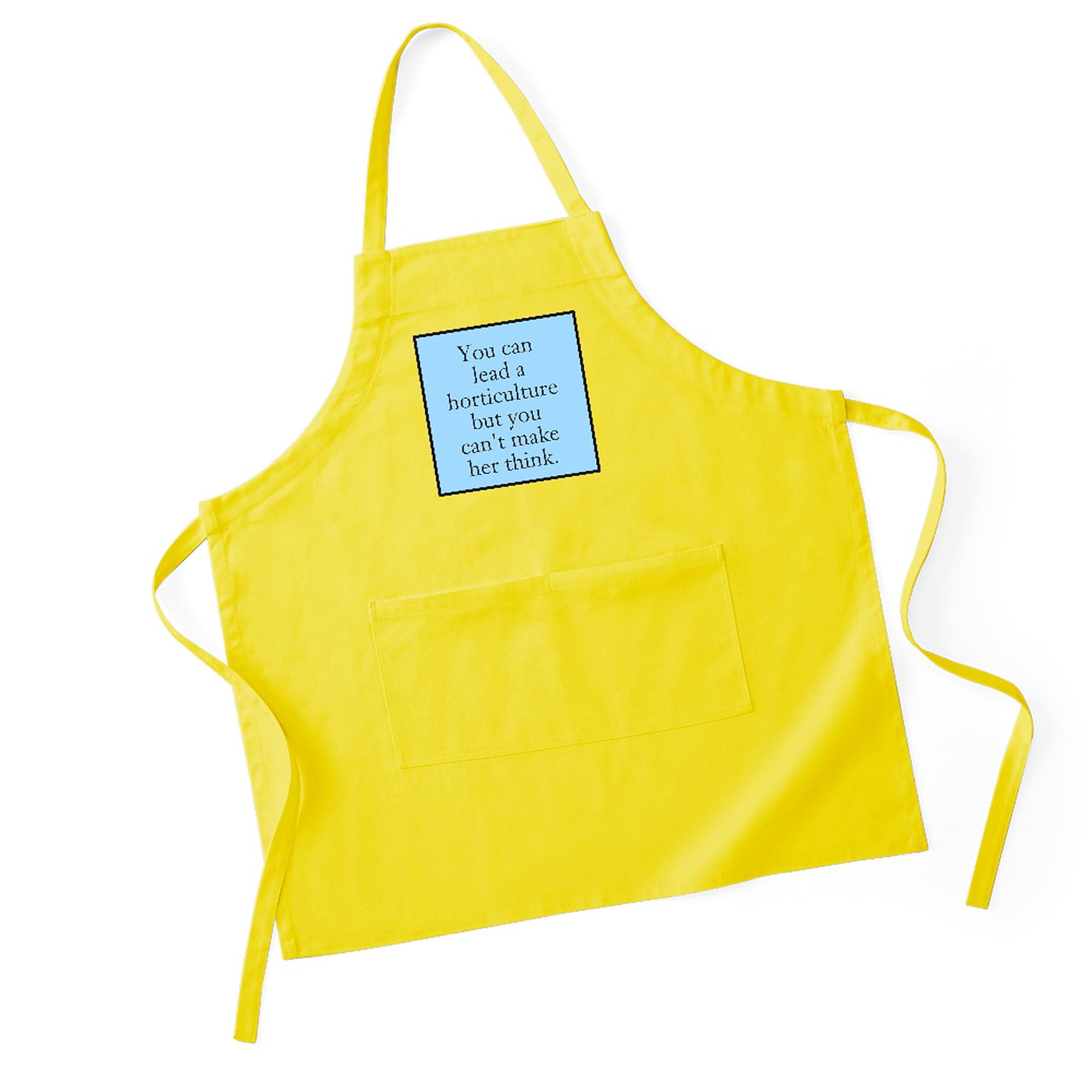 CafePress - You Can Lead A Horticulture - Kitchen Apron with Pockets, Grilling Apron, Baking Apron