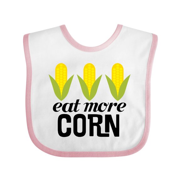 Inktastic Eat More Corn Boys or Girls Baby Bib