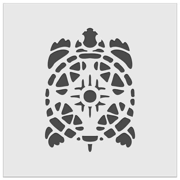 Southwestern Style Tribal Turtle Tortoise Terrapin DIY Cookie Wall Craft Stencil - 5.5 Inch