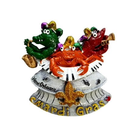 Gator Crab Crawfish Superdome Mardi Gras Magnet Party Favor
