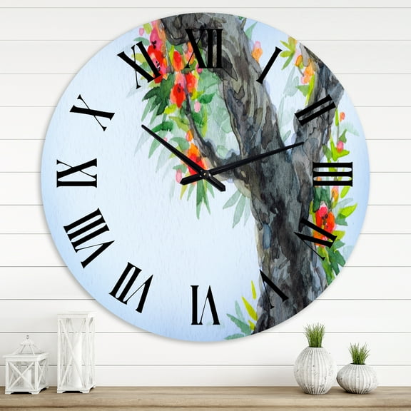 Designart 1 in Quartz Traditional Wall Clock