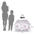 thumbnail image 3 of Floral Rectangle Pouf, Rhythmic Pattern Ornamental Dandelion Flowers on Plain Background, Foot Stool for Living Room Office Ottoman with Cover, 25", White Pale Purple and Seafoam, by Ambesonne, 3 of 4