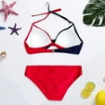 thumbnail image 6 of Swimwear for Women Women Bikini Splicing Solid Two-Piece Swimwear Swimsuit Beachwear Set Sets for Women Clothing, 6 of 7