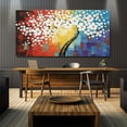 thumbnail image 6 of Hand Painted Flower Oil Painting Cherry Blossom Canvas Wall Art Framed Wall Decoration For Livingroom Bedroom Ready to Hang, 6 of 9