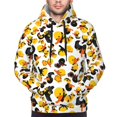 thumbnail image 2 of Bingfone Duck In Black Suit1 Men's Drawstring Hoodie Long Sleeve Pocket Sweatshirts-X-Large, 2 of 6