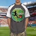 thumbnail image 2 of Men's 2026 Fan Soccer Collection, Patriotic Football Breathable Sportswear XXS-6XL, 2 of 4