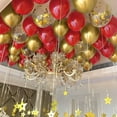 thumbnail image 7 of Sylvtty 50 Pcs Latex Balloons Set Metallic Confetti Balloons Easy to Assemble Party Balloons with Ribbon for Kids Birthday Baby Shower Weddings Supplies, 7 of 7