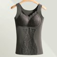 thumbnail image 2 of Tank Tops for Women,Underwire Convertible T-Shirt Bra with One Smooth U Light Comfort Design for Everyday Wear,Camisole Tops for Women,Grey,XL, 2 of 7