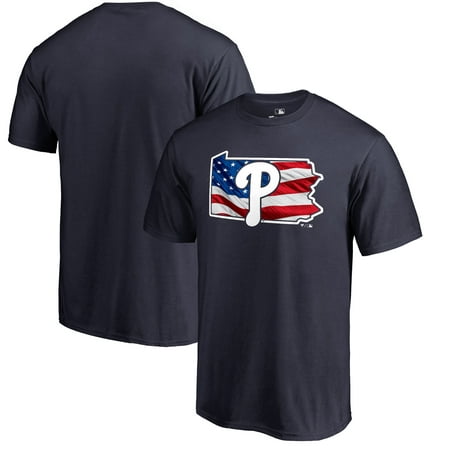 Philadelphia Phillies Fanatics Branded 2019 Stars & Stripes Banner State T-Shirt - (Best Of Philly 2019)