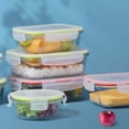 thumbnail image 4 of Freshlock 3 Pack Mixed Size Glass Food Storage Meal Prep Container Set Airtight & Leakproof With Locking Lids For Lunch And Meal Prep Microwave Freezer & Dishwasher Celebrate Va Valentine decorations, 4 of 9
