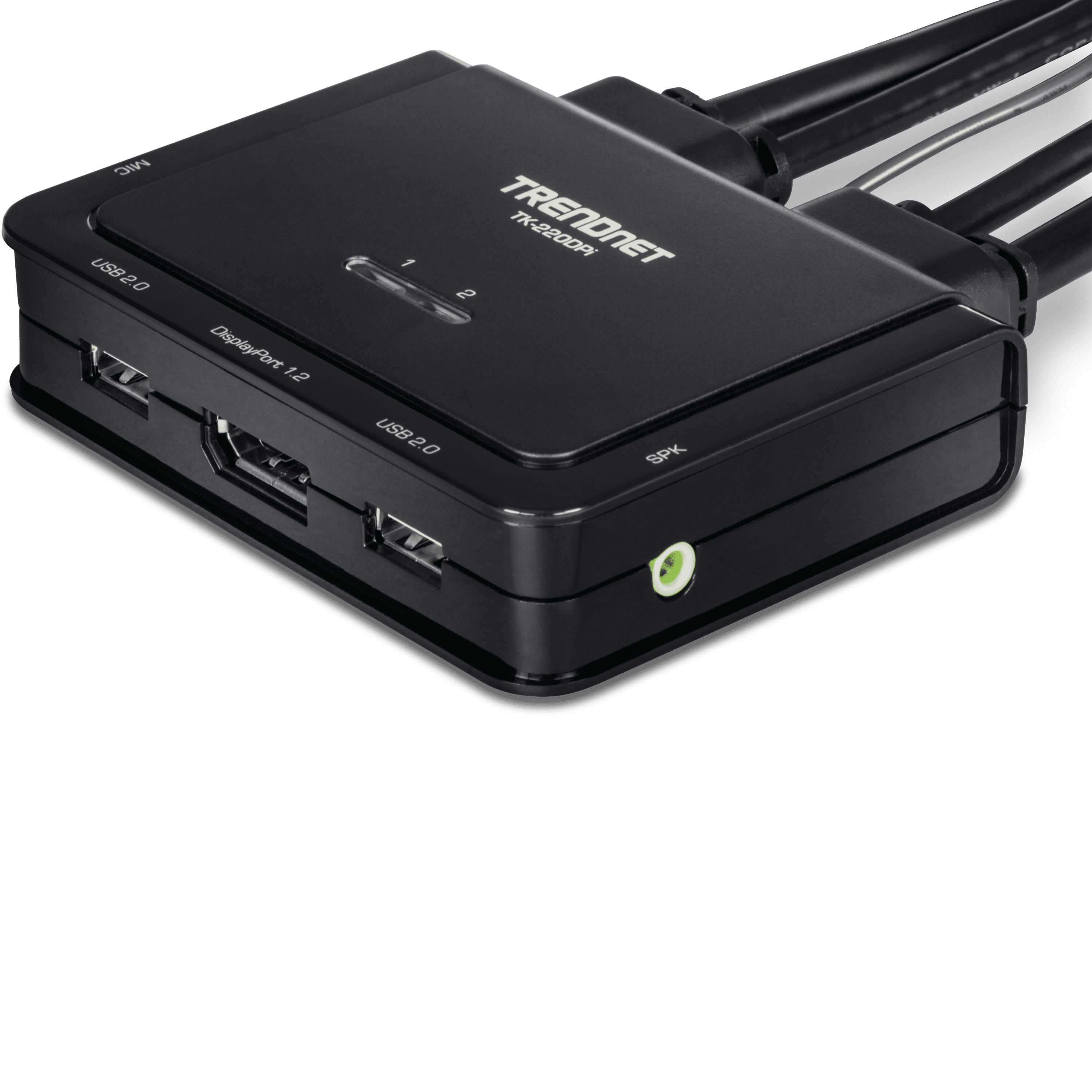 TRENDnet TK-220DPi, 2-Port 4K DisplayPort KVM Switch