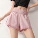 thumbnail image 1 of Pantalones cortos deportivos 2 en 1 para mujer, cintura ancha,, 1 of 7