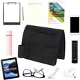 thumbnail image 4 of PENGXIANG Poche de Rangement Suspendue pour Télécommande de Téléphone Lit Canapé Sac de Rangement Moyen Gris, 4 of 8