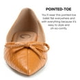 thumbnail image 4 of Journee Collection Womens Devalyn Ballet Pointed Toe Slip On Flats, 4 of 6