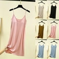 thumbnail image 4 of WMTBSRSW Nightgown for Womens Comfy Modal Nightshirt with Built IN Bra Summer Pajamas Sleepwear Sleep Tank Chemise Sleeveless Sleepdress, 4 of 4