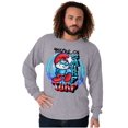 thumbnail image 4 of Airbrushed Cartoon Your on Smurf Turf Men Big & Tall Long Sleeve Tee Brisco Brands 2X, 4 of 5