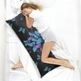 thumbnail image 4 of Butterfly Body Pillow Cover - Soft & Breathable, Hidden Zipper, 20"x54", Floral & Tropical Butterfly Print - Perfect Gift for Butterfly Lovers, Side Sleepers & Aesthetic Decor, 4 of 7