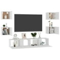 thumbnail image 4 of vidaXL 6 Piece TV Cabinet Set Concrete Gray Chipboard, 4 of 60