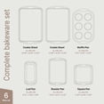 thumbnail image 3 of Bakken- Swiss Kitchen Baking Pan Set - Nonstick Green Coating, Commercial Grade Carbon Steel, Baking Kitchen Essentials, Oven Safe Tray (Up To 450° F), Set of 6, 3 of 9