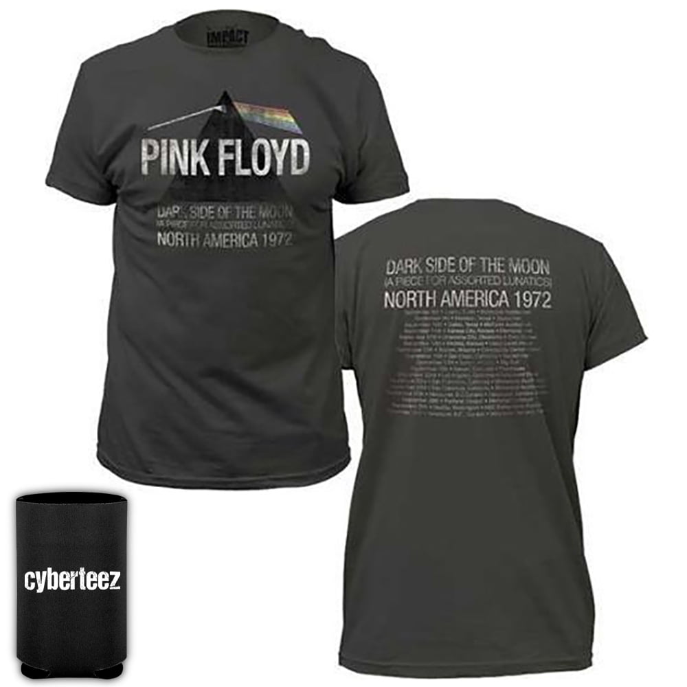 Cyberteez - Pink Floyd T-Shirt Dark Side Of The Moon 1972 Tour T-Shirt + Coolie (S) - Walmart