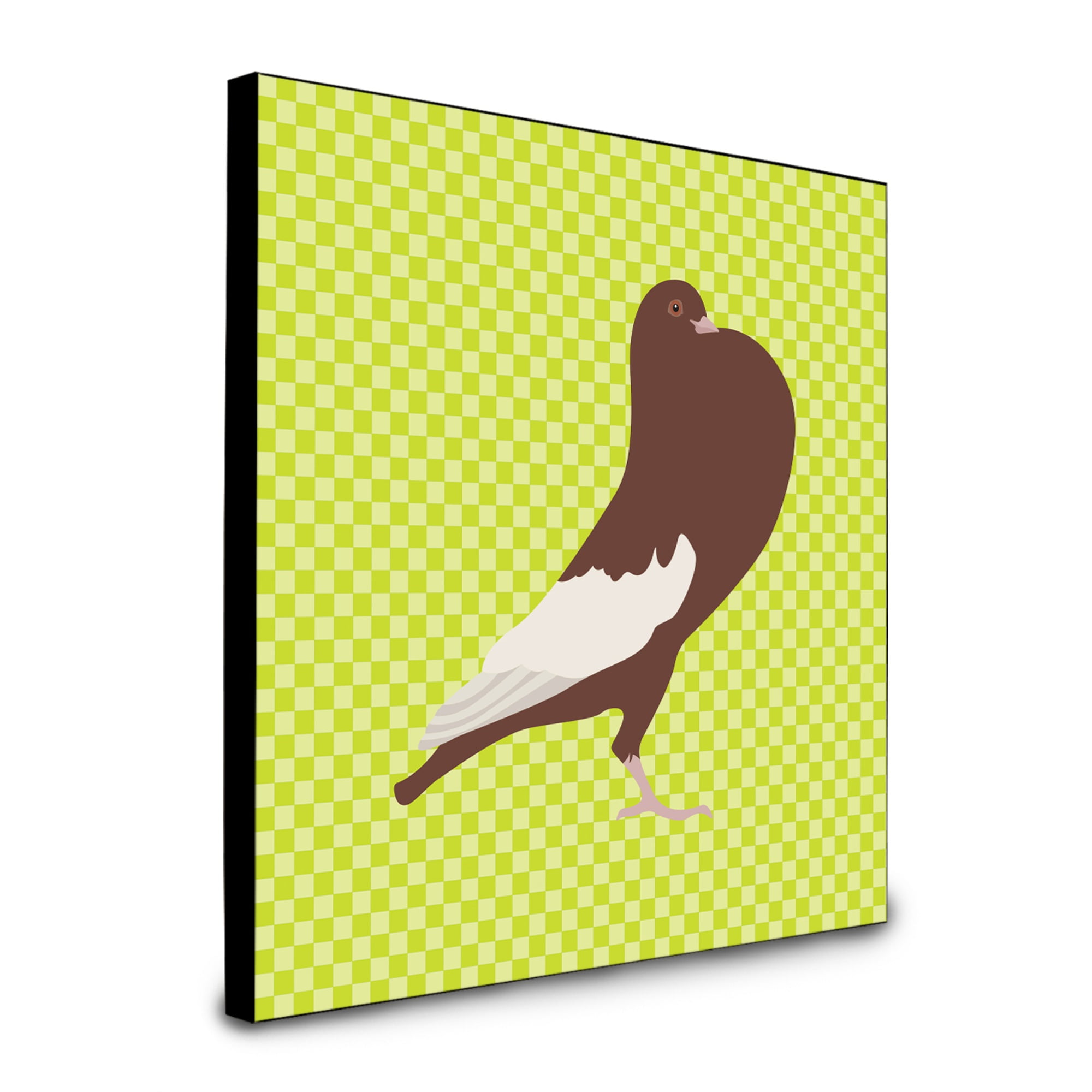 Caroline S Treasures English Pouter Pigeon Green Artwork Panel Wall Decor Multicolor Walmart Com Walmart Com