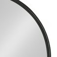 thumbnail image 4 of Kate and Laurel Caskill Flat Circle Wall Mirror, Black 24x23, 4 of 8