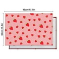 thumbnail image 6 of Placemats Flax Linen Placemats Set of 4, Flax Machine Washable Durable Linen Table Mats, Heat Resistant Wrinkle Free Place Mats for Dining Table, Strawberry Flowers Design for Home Style, 6 of 6