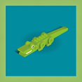 thumbnail image 1 of Great Art Now Crocodile by Bo Virkelyst Jensen, Framed Wall Art, 14W x 14H, 1 of 3