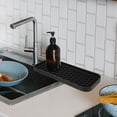 thumbnail image 3 of 2 Pcs Silicone Storage Tray Vanity Tray Bathroom Plate Soap Dispenser Tray Cosmetic Organizer Silicone Drying Mat, 3 of 6