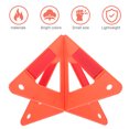 thumbnail image 3 of IFANLANDOR Panneau d'Avertissement Triangle en Plastique Rouge 4 Pcs pour Triangles d'Avertissement, 3 of 8