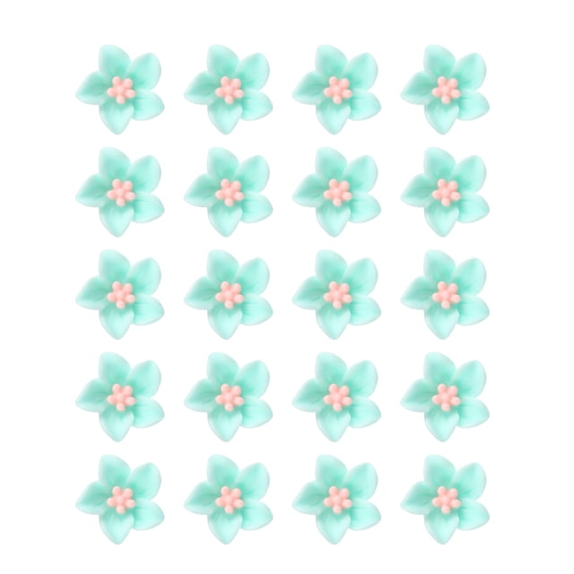 Accesorios para el cabello de flores pequeñas de 20 piezas Unique Bargains Mini Clips de Flores para Niñas Bonitos Mini Pasadores de Cabello Color Verde