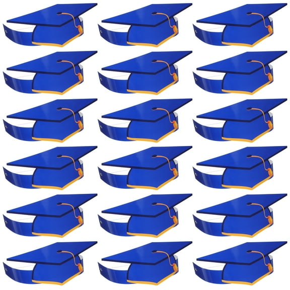 36pcs Graduation Party DIY Hats Paper Caps for Ceremony Photo Decoration